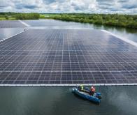 A Perthes, le plus grand parc solaire flottant d’Europe entre en action