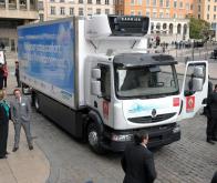 Le plus gros camion de livraison électrique mondial testé à Lyon 