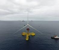 Une éolienne télescopique plus facile et moins chère à installer en mer